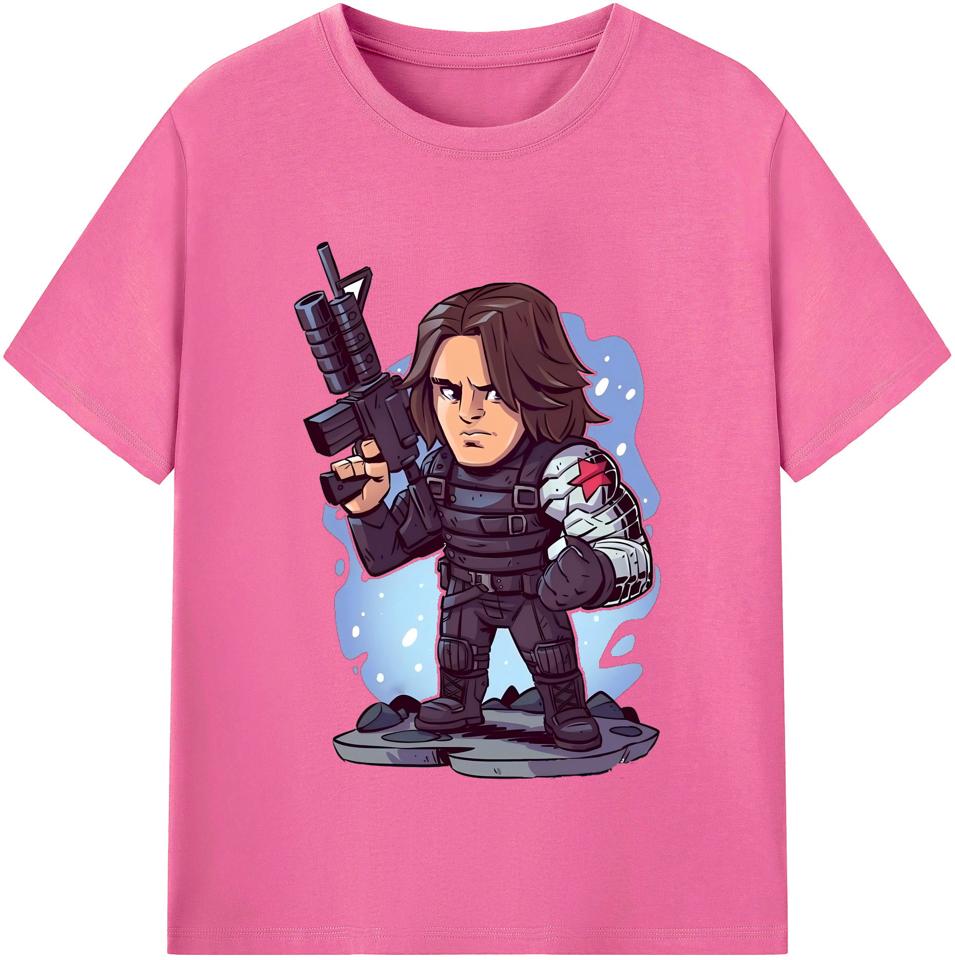 （画像用） アベンジャーズ The Avengers レディースカジュアルプリントTシャツ（綿100％）